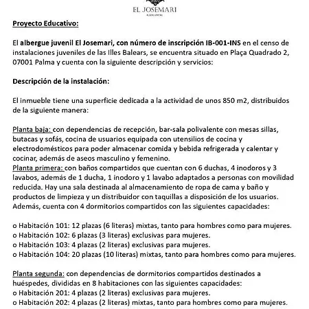 Hostel El Josemari Youth - Juvenil Palma